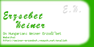 erzsebet weiner business card